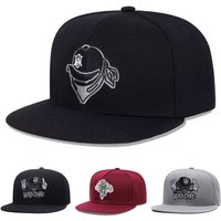 2026 New Flat Edge Hat Mask Thief Embroidery Baseball Hat Daily Leisure Decoration Sunshade Hat Unisex Hip Hop Skateboarding Hat