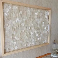 Top Quality Round Capiz Shells With Holes Round Natural Shell White Shells For Wind Chimes Jewelry Making Home Decor