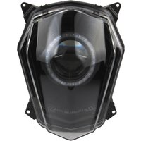 AliExpress NONE Dirt Bike Motocross LED Headlamp Angel Eye For KTM 690 SMC 2008 2009 2010 2011 SMCR 2012-2017 Supermoto Headlight Modified