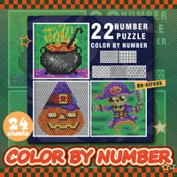 NUMBER PUZZLE COLOR BY NUMBER Coloring Book Relaxation Hand Drawn Book Colorful Graffiti DIY Num Painting Drawing Books