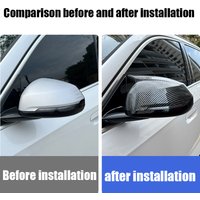 Horn Shaped Rearview Mirror Anti Scratch Cover for BMW 1-Series F70 2024 2025 2026 Self Adhesive Paste Protector