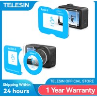 TELESIN AR HD Tempered Film Screen Protector For DJI Osmo Action 6 Lens Protective Glass Dustproof for Action 6 Camera