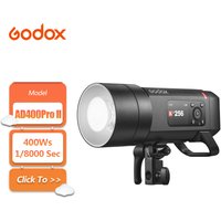 Godox AD400Pro II GN72 One-Tap Sync Flash 30W Bi-Color Modeling Lamp with 2.4 GHz Wireless X System Ultra-Fast Freeze Mode