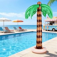 2Pcs Large Inflatable Palm Tree Coconut Tree Balloons Beach Pool Party Decorations Birthday Party Outdoor Festival Supplies