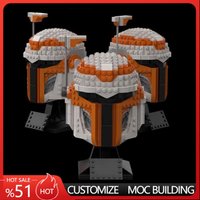 626 Parts Hunter Helmet MOC Model Custom Building Blocks DIY Assembly Educational Toy Birthday Gift For Boys Collection Display