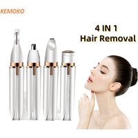 4 In 1 Electric Hair Remover Razor Full Body Shaving Facial Epilator Shaver Eyebrow Trimmer Nose Bikini Line Painless Epilator