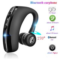 V9 Business Earphone 5.2 Bluetooth-compatible Wireless Headphone Ear Hook Hi-Fi Stereo Headset Hands Free Sport Earbuds With Mic
