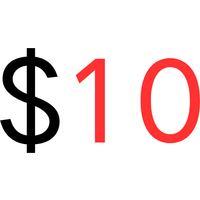 An additional $10 fee, or to offset other costs, will be charged for the price difference of custom-made prescription glasses
