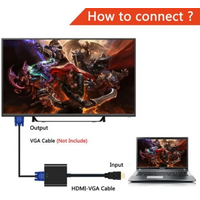 HDMI to VGA Adapter Cable For Projector DTV TV HDVD Laptop DP Male to VGA Female Converter Adapter Cable