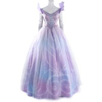 Wicked Glinda Cosplay Costume Woman Dress Crown Halloween Carnival Party Outfits
