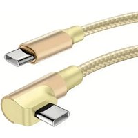 PD 60W USB C Fast Charging Cable 90 Degree Elbow Nylon Braided Type C Data Cord For iPhone 15 16 17 Pro Max Samsung Xiaomi POCO