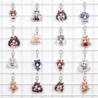 Anime Nekopara Chocola Vanilla Maple Human-shaped Q-style Acrylic Pendant Keychains bag decorations Holiday Gifts