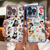 Plating Phone Case For Google Pixel 10 9 8 7 9a 8a 7a Pro XL 5G Disney Princess Anti Fall Airbag
