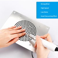Built-in Table Desk Nail Dust Suction Vacuum Cleaner Nail Polish Dust Collector Manicure Machine Nail Gel Vacuum Remover Device