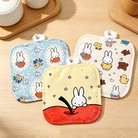 Miffys Rabbit Thermal Sublimation Pot Holder Cute Square Hot Pad Non-Slip Heat Resistant Kitchen Oven Pad for Cooking Baking New