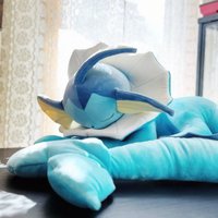 Pokemon Plush Jazwares Australia Sleep Vaporeon Doll Pikachu Eevee Jolteon Gengar Toy Rayquaza Lucario Lapras Garchomp Gift Mew
