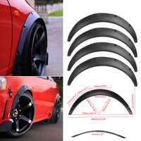 50mm Thicken 4x Car Wheel Arch Fender Flares Mudguard Mud Splash Guard Wheel Eyebrow For BMW For Benz For VW For Audi For Ford