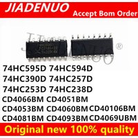 10pc CD4066BM CD4051BM CD4053BM CD4060BM CD4081BM CD4093BM CD40106BM CD4069UBM 74HC595D 74HC594D 74HC390D 257D 74HC253D 7238D