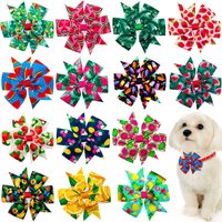 10PCS Pet Dog Bow Tie Summer Fruit Style Fashion Pet Supplies Dog Gromming Adjustable for Medium Small Dog Pet Accessories