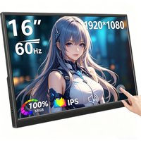 14/15.6/16" 1080P/1200P Touch Portable HD Monitor, HDMI Gaming Display for Switch PS5 Xbox Laptop Phone