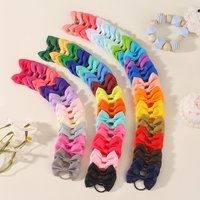 80Pcs/Set Mini Bows Elastic Hair Bands Cute Rubber Bands Ponytail Holder Hair Ties for Baby Girls Kids Hair Accessories