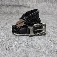 New Fashion Belt Male Cross High-end Luxury Designer Punk Jeans Belt for Men and Women Gothic Accessories Black Waistband