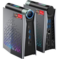 ACEMAGIC MINI PC AMD Ryzen 7 H255 Processor 16GB 512GB SSD Windows 11 Pro MINI Computer WiFi 6E BT5.2 With RGB Light 4K Triple