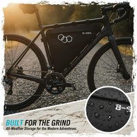 Bicycle Triangle Frame Bag Water Resistant Oxford Fabric Large Capacity For Mountain Road Biking Trips