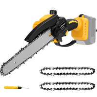 8 Inch Mini Electric Chainsaw Brushless Handheld Power Chain Saw for Tree Trimming Wood Cutting Fit for Dewalt 20V Battery