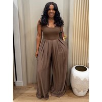 Wmstar One Piece Outfits Wholesale Summer Women's Wide Leg Casual Chiffon High Waisted Solid Color Loose Fitting Pants Summer