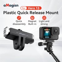 aMagisn Magnetic Quick Release Mount for Go Pro Hero13,with 2-prong Mount,Plastic Adapter for Gopro Hero 13 Black Accessories