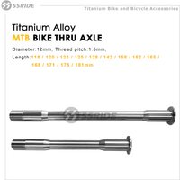 55RIDE Titanium Alloy Thru Axle for MTB Road Bike Front Fork Shaft M12xP1.5/ 12x142/148 Bicycle Quick Release Wheel Accessories
