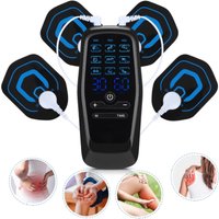 Electric Muscle Stimulator EMS & TENS Unit Pulse Massager for Back Neck Shoulder Knee Joints Full Body Relax 9 Modes 30 Gears