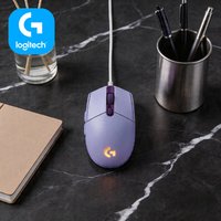 Logitech G102 Wired Mouse, HERO Sensor Technology, 16.8 Million RGB Colors, Ergonomic Grip for Esports