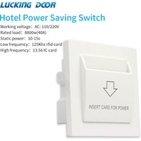 Hotel Room Card Energy Saver Switch 125KHz TEMIC Motel Rfid Contactless Switch Insert M1 IC/ Tk4100 T57 T5557 Card To Take Power