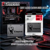 Kingston A400 2.5" SATA3 Internal SSD, 120GB/240GB/480GB/960GB, Fast Solid State Drive for Laptop & Desktop PC