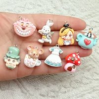 10pcs Cartoon Animal Resin Charm for Jewelry Making Diy Earring Bracelet Pendant Accessories Finding Phone Making Bulk Wholesale