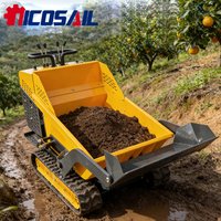 Mini dump truck with CE certificate earthmoving machinery wheeled dump truck hydraulic dump truck