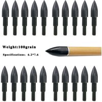 Carbon Arrows Tips Field Points Arrow Head100 grain for ID 6.2mm OD 7.6mm Shafts Bow Archery Hunting Accessories