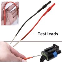 2pcs Silicone Flexible Spoon Back Probe For 4mm Banana Test Leads 25V 10A Automotive Post Probe Kit Industrial Testing Tools