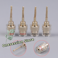 2/4PCS 4mm Banana Female to 2mm Pin Audio Adapter – Hi-Fi Grade Braided OFC Cable with Gold Plating for Pure Signal Transfer