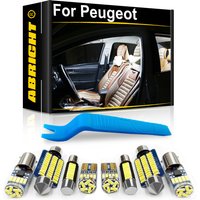 ABRIGHT Car Interior LED Light For For Peugeot 207 307 407 106 107 108 206 308 508 206 2008 3008 4007 4008 5008 RCZ Canbus