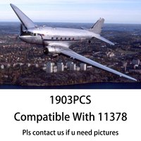 IN STOCK 1903Pcs DC-3 Airliner Building Blocks Retro Civil Aircraft Model Brikcs Home Art Decor Ideal Adult Practical Gifts