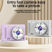 2026 NEW Digital Portable Camera Pixels Auto Focus Entry-level Camera Dual Camera Flash Selfile CCD Style