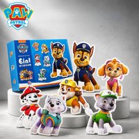 6/10 Pcs Paw Patrol Magnetic Jigsaw Puzzles Cartoon Dog Chase Skye Character Magnet Puzzle Set Educational Early Learning Toys