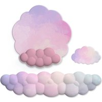 Waterproof PU Leather Mouse Pad Wrist Rest Support Pad Ergonimic Cloud Mouse Pads And Keyboard Cloud Wrist Rest