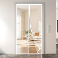 Upgraded Summer White Fiberglass Mosquito Net Curtain, Designed to Prevent Cat And Dog Scratches, Features High Transparency