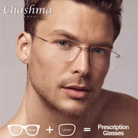 β-Titan Übergang Luftfahrt Sonnenbrille Brillen Randlose Brillen Männer Myopie Multifokale Lesen Brillen Custom