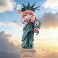 i Hot Spy×Family Anya Forger Statue Of Liberty Anime Girl Action Figure Model Statue Collection Desktop Decoration Ornament Toys