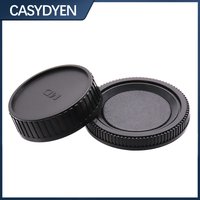 Rear Lens Body Cap Camera Cover Anti-dust Protection Plastic Black For Minolta MD MC SLR Camera Cap Set